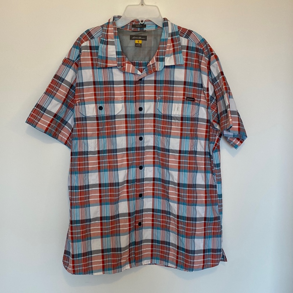 Eddie Bauer classic fit sleeveless shirt size XL